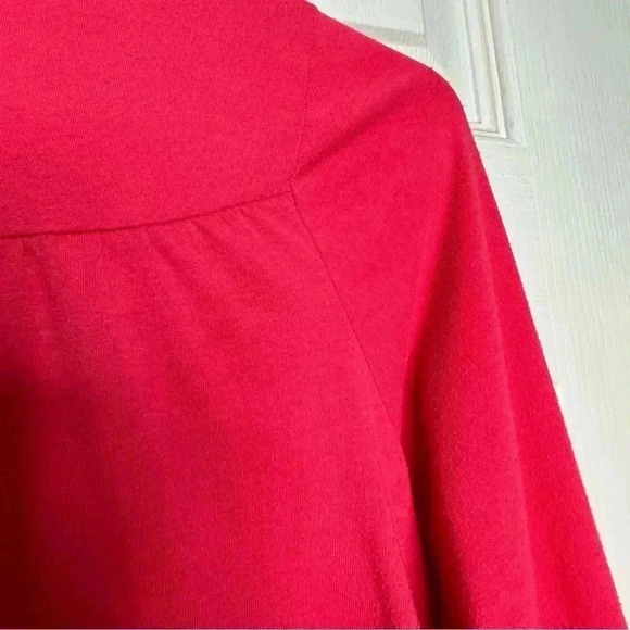 Old Navy Tunic Shirt Flowy Bell  Sleeves Pinkish Red Size Large (10-12) - Picture 13 of 16